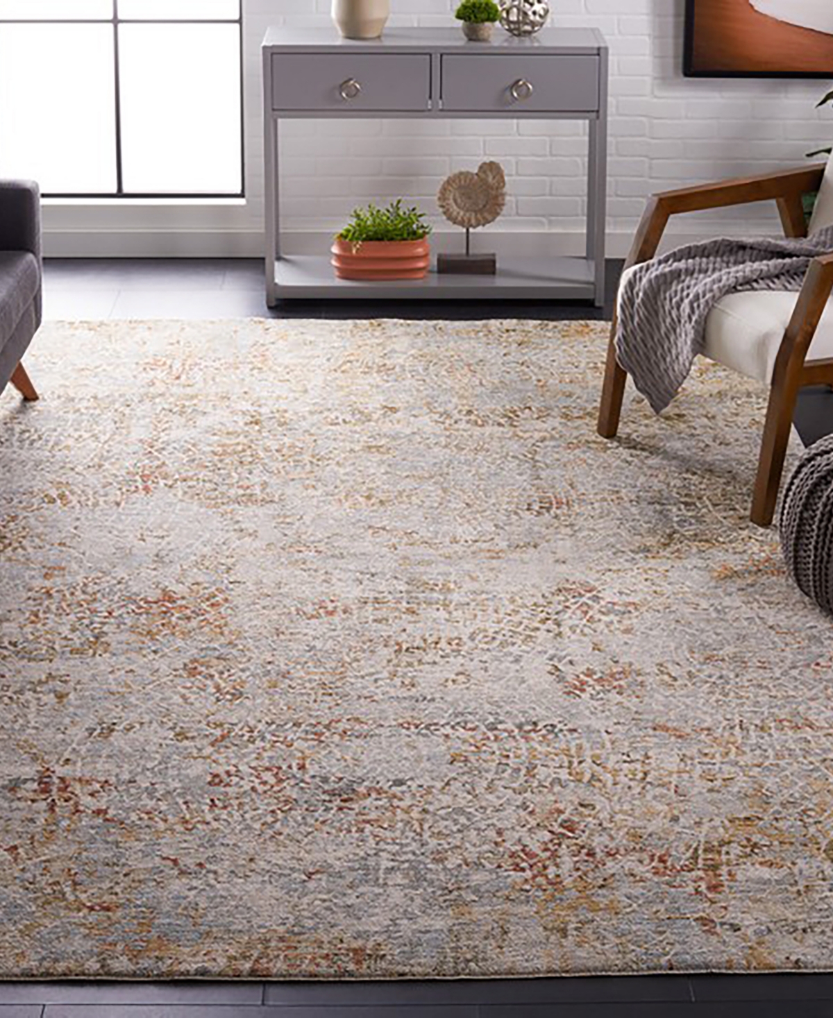 Safavieh Adrianna ADN204M 9'x12' Area Rug - Gold