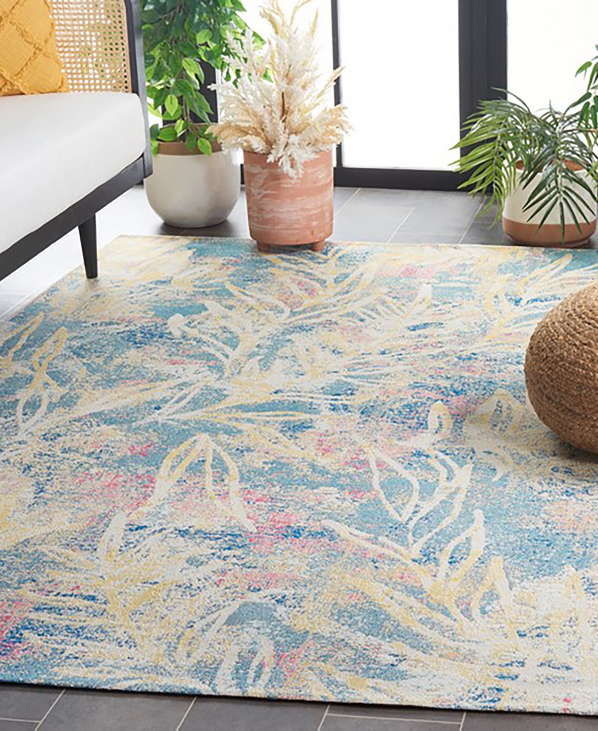 Safavieh Barbados Indoor/Outdoor BAR512M 4'x6' Area Rug -Ivory