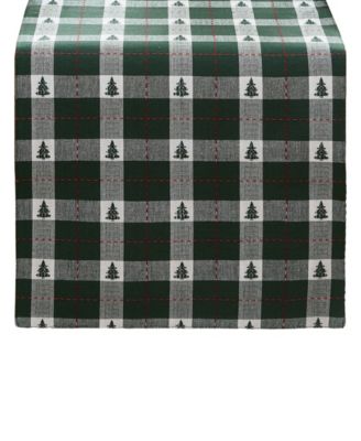 Sherwood Tree Dobby Cotton Table Runner, 70"x 13"