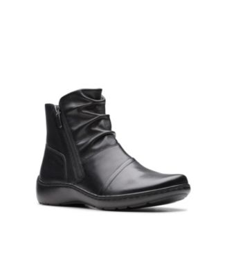 Clarks ladies flat boots best sale