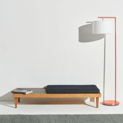 Montage Modern 60" LED Arc Floor Lamp with Fabric Drum Shade