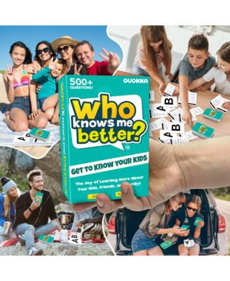 Who Knows Me Better? - Teens & Family Card Trivia Game | Fun Learning & Educational Questions for Teens & Families