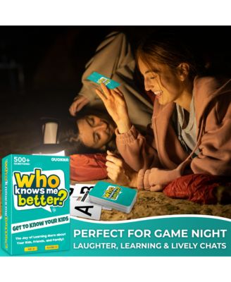 Who Knows Me Better? - Teens & Family Card Trivia Game | Fun Learning & Educational Questions for Teens & Families