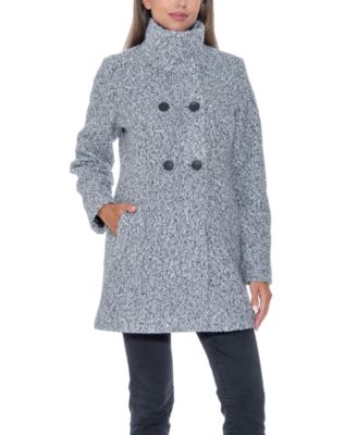 Women's Boucle Double Breasted Walking Coat
