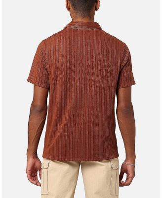 Men's Herringbone Cable Polo Shirt