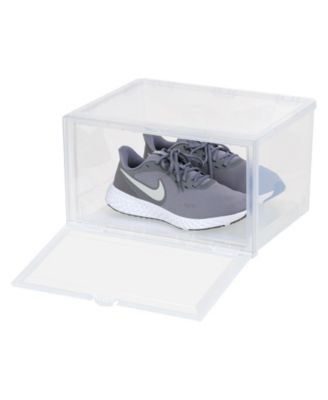 6 Pack Side Display Stackable Shoe Box