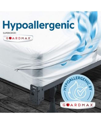 Waterproof and Zippered Box Spring Cover - 6 Sided California King Size Box Spring - White