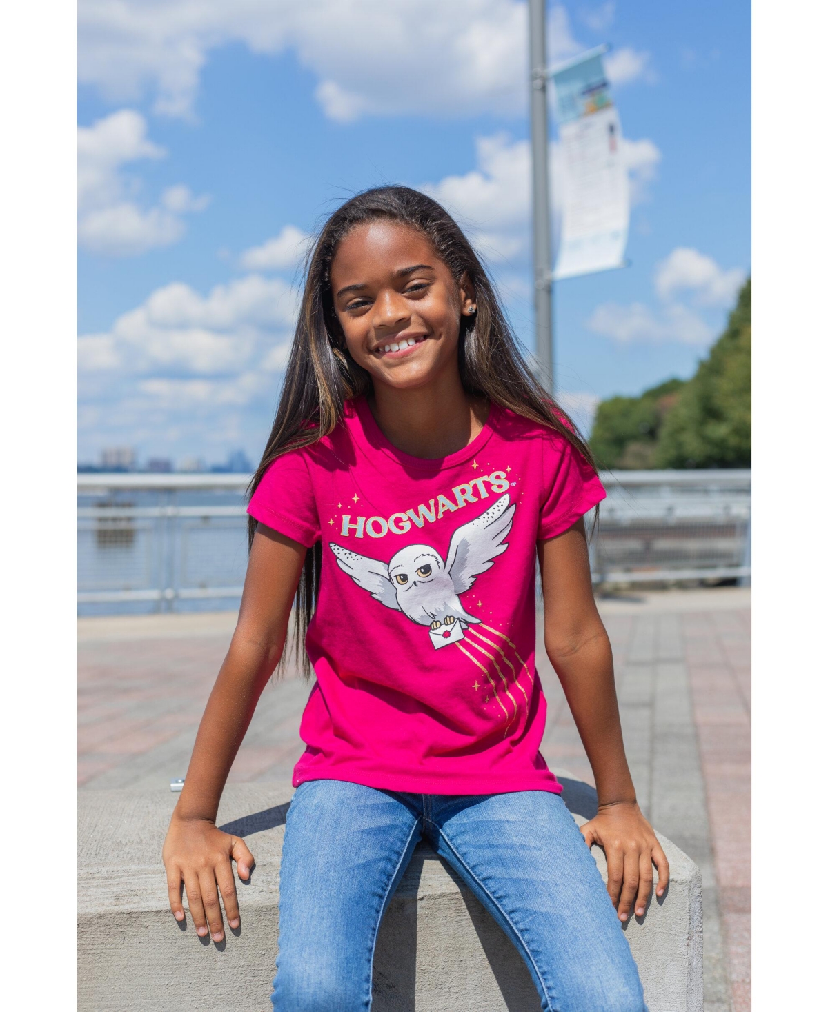 Harry Potter Little Girls 3 Pack T-Shirts -/ dark heather grey / maroon