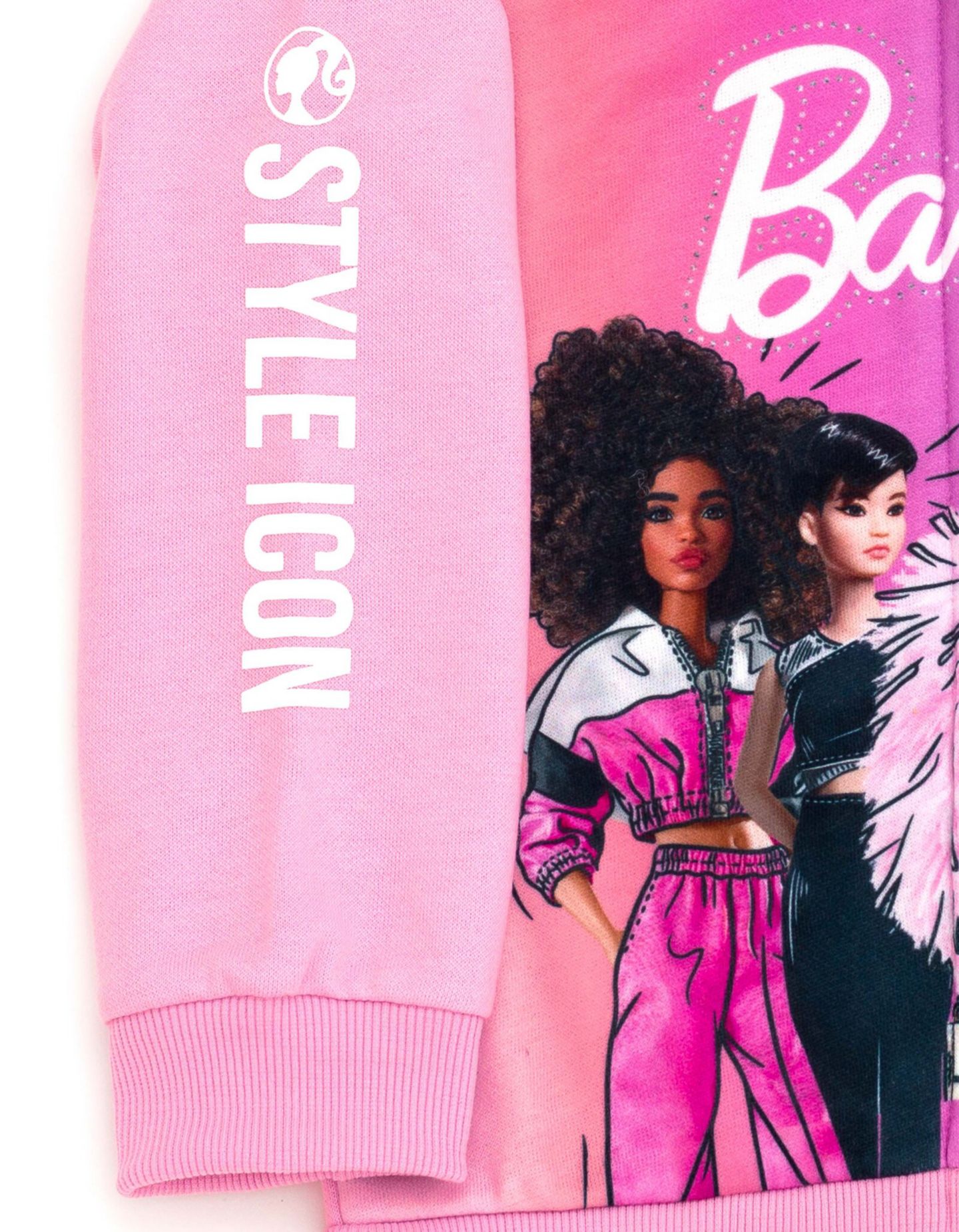 Худи Barbie Zip-Up для девочек, цвет: Розовый синий — фото 4