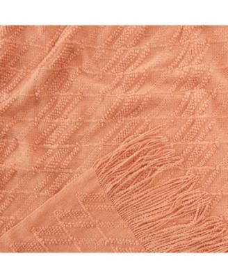 Premium Acrylic Knit Throw with Tassels, 50" x 65"