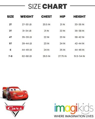 Big Boys Pixar Lightning McQueen Zip Up Winter Coat Puffer Jacket