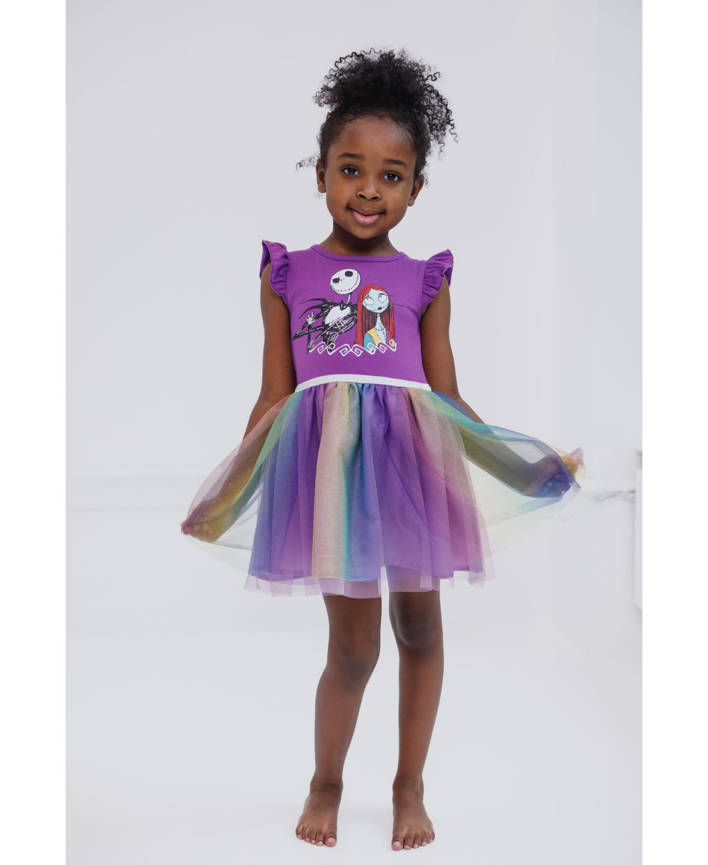 Платье Nightmare Before Christmas Disney Tulle Dress для девочек, цвет: Фиолетовый — фото 3