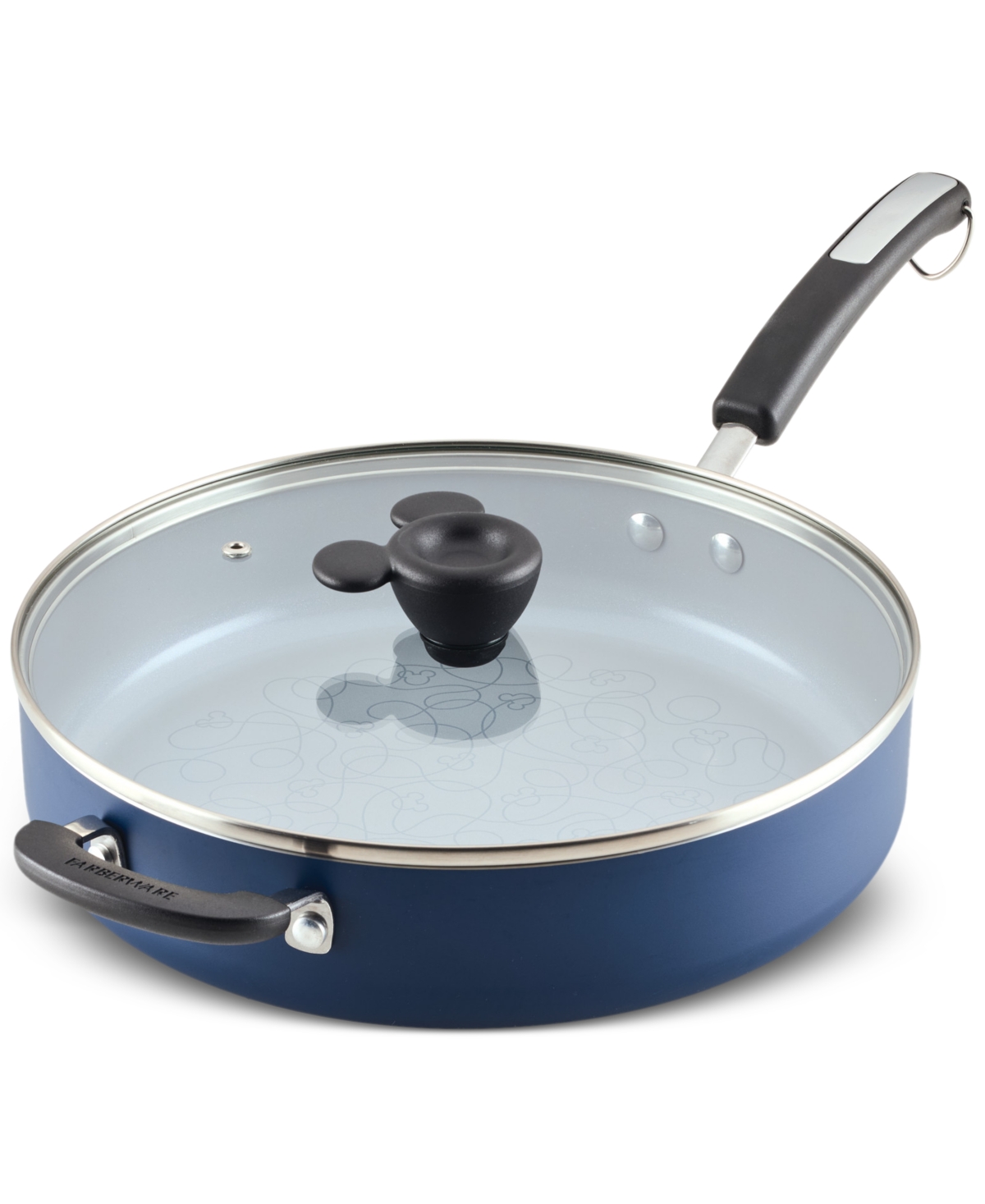 Farberware Disney 4.5-quart Ceramic Nonstick Saute Pan With Lid In Blue
