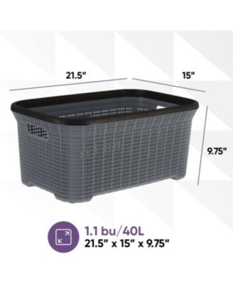 40 L Knit Design Laundry Basket