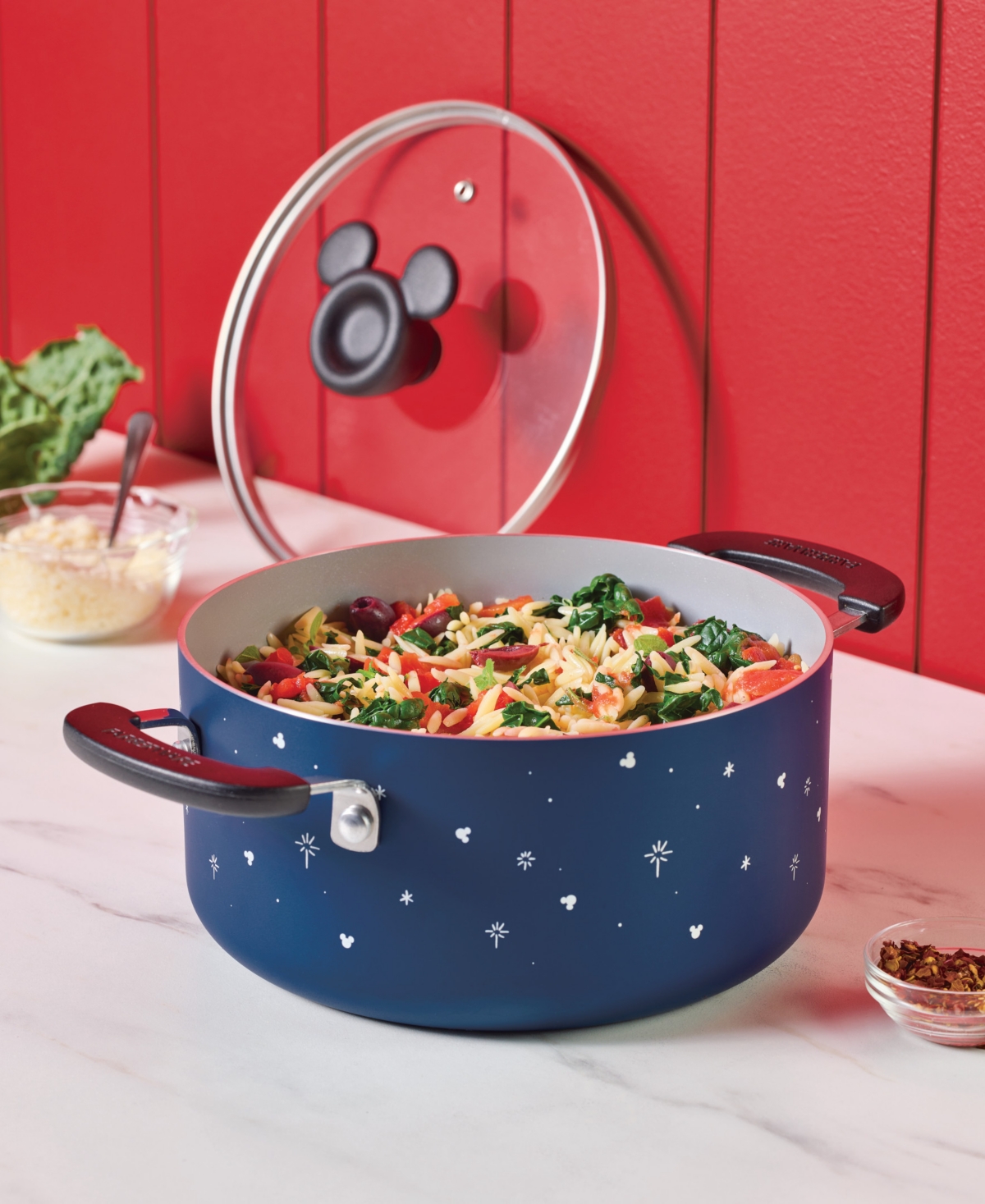 Farberware Disney 3-quart Ceramic Nonstick Saucepot With Lid In Blue