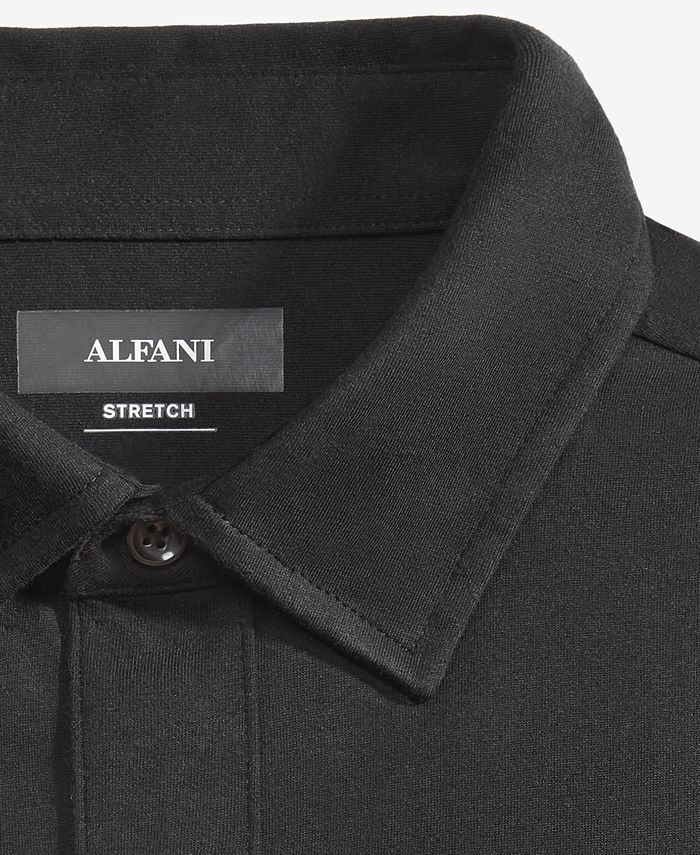 Alfani Men's AlfaTech Stretch Solid Polo Shirt, Created for Macy's - Macy's