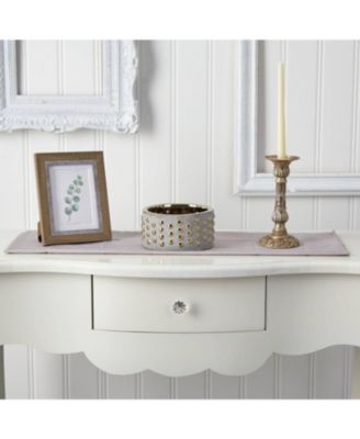 6.75" Regal Stone Hobnail Planter with Gold Accents