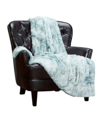 Premium Wolf Faux Fur & Sherpa Minky Reversible Blanket, Throw