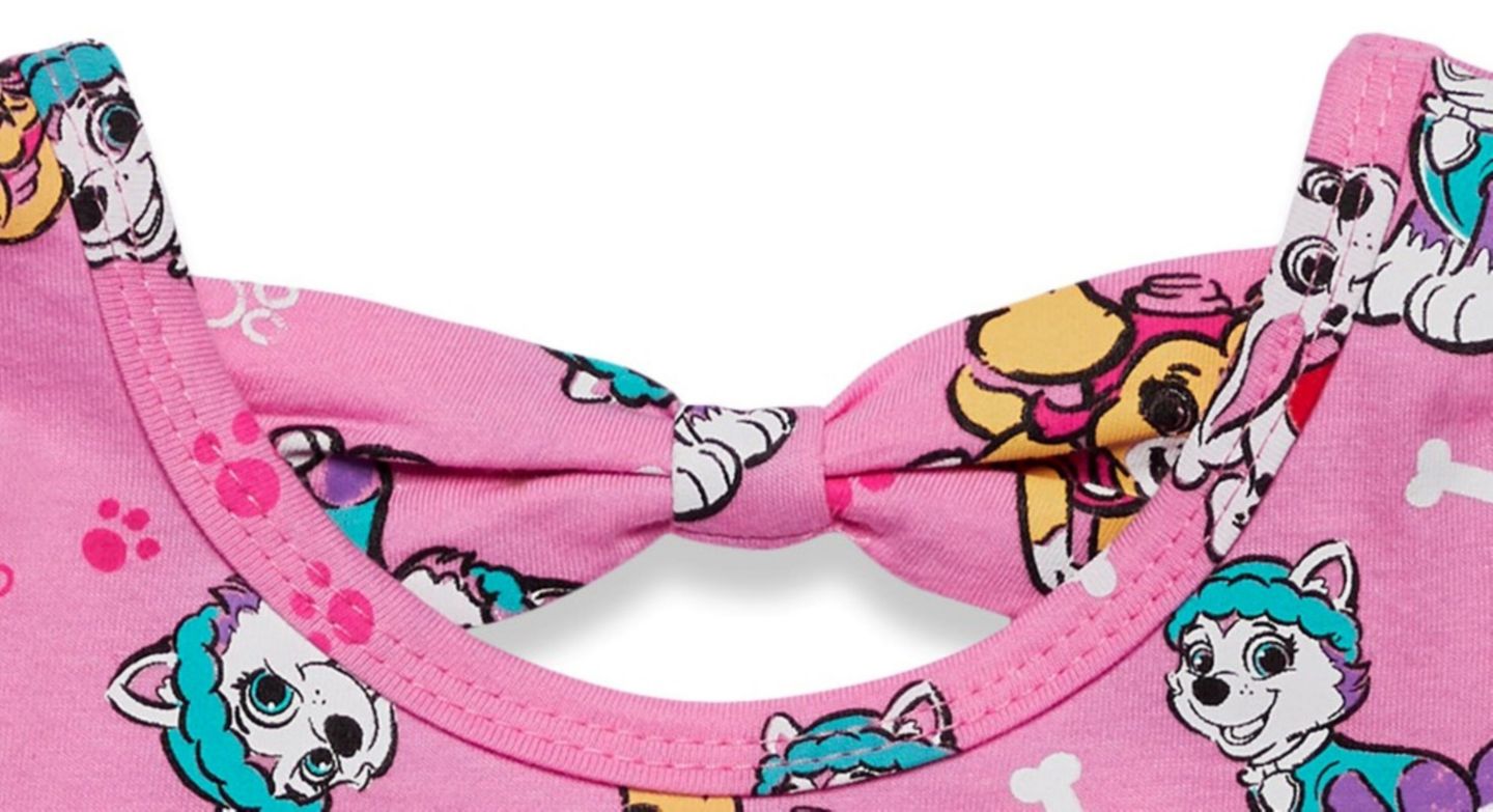 Платье Paw Patrol Nickelodeon Skye Marshall Everest Skater Dress to для девочек, цвет: Розовый — фото 2