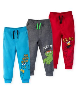 Sesame Street Elmo Cookie Monster Oscar the Grouch Fleece Pack