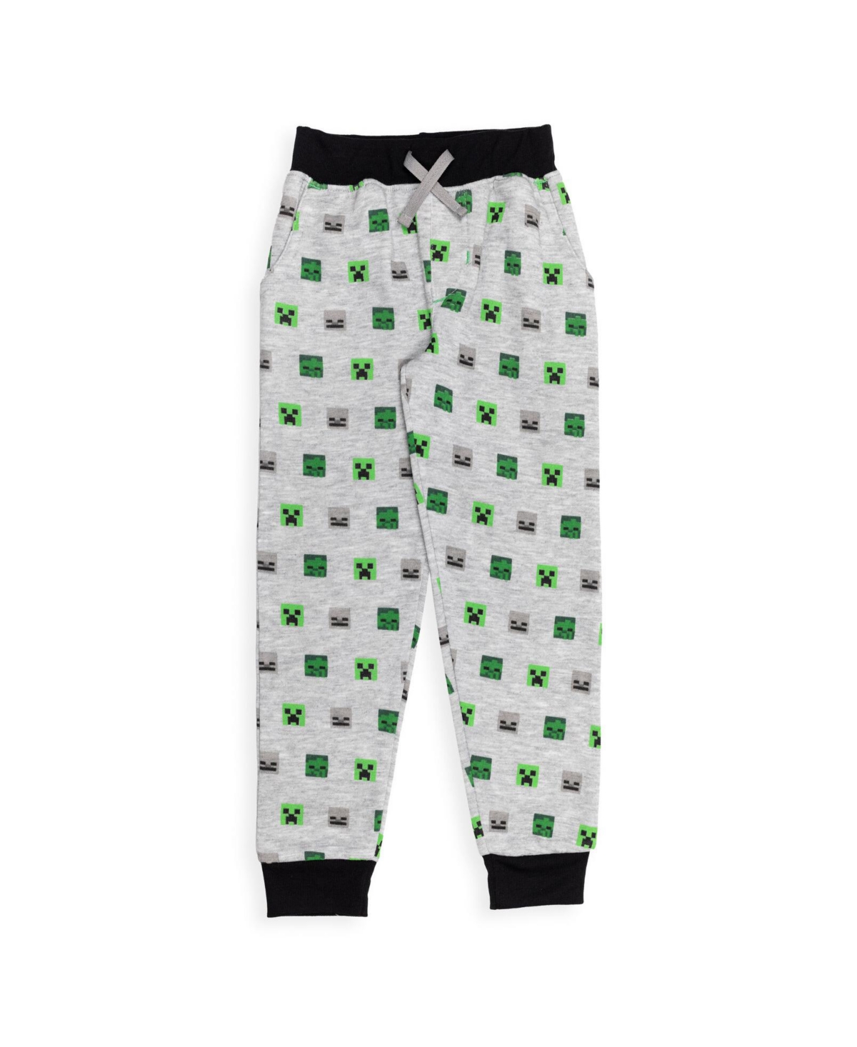 Minecraft Boys Fleece 2 Pack Jogger Pants to -/ green / grey