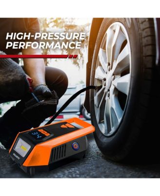 150 PSI Handheld Tire Inflator with Digital Pressure Gauge, Sound and Light Alert