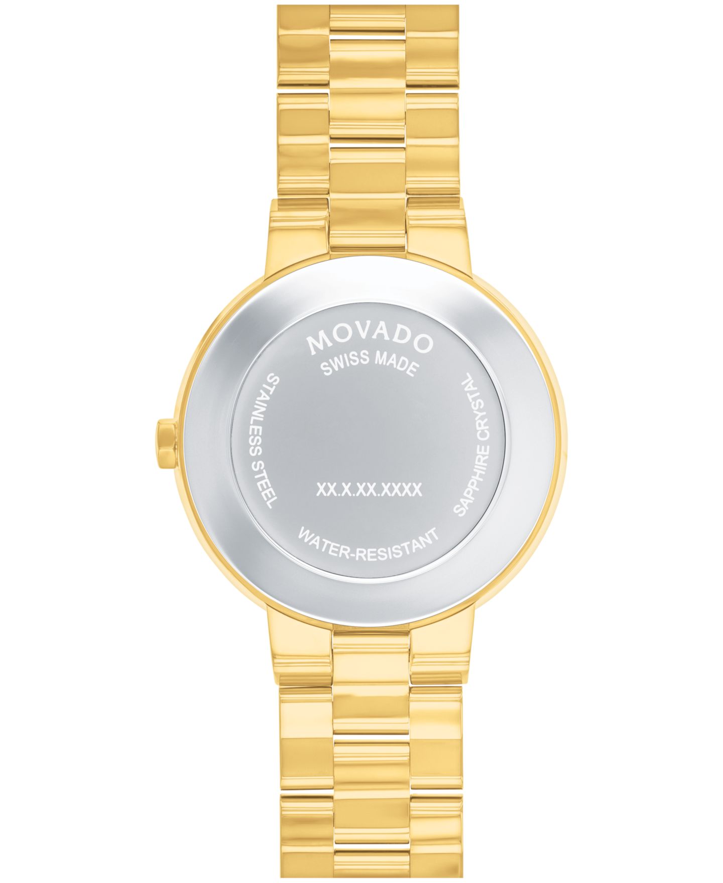 Женские часы Movado Sapphire Swiss Quartz Yellow Pvd Diamond Accent 28mm — фото 3