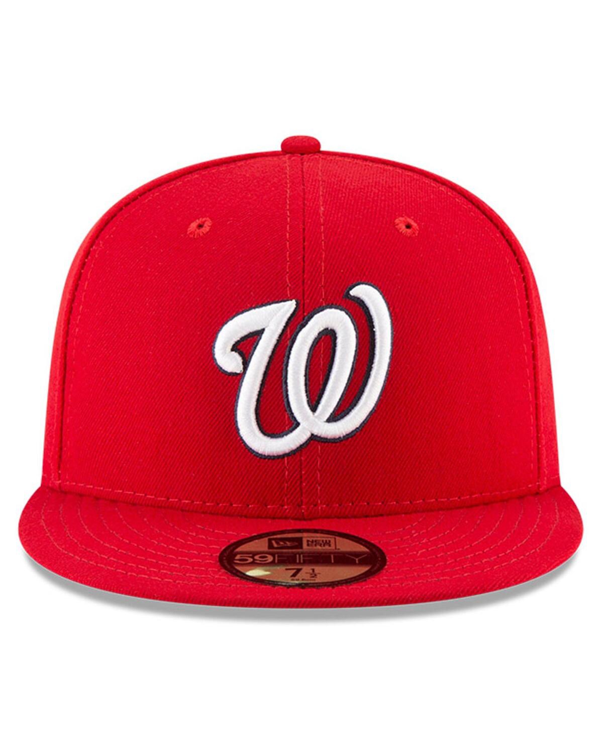 New Era Men'sWashington Nationals National Baseball Hall of Fame 59FIFTY Fitted Hat - Red