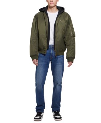 Men's John Bomber Jacket with Removable Hooded Inset