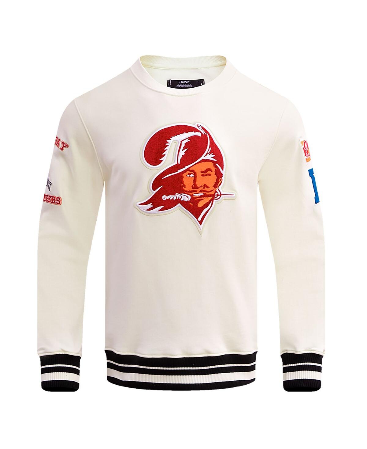 Pro Standard Men'sTampa Bay Buccaneers Retro Classics Fleece Pullover Sweatshirt - Cream