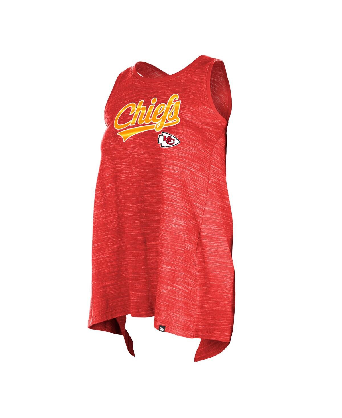 NEW ERA WOMEN'S RED KANSAS CITY CHIEFS SPACE DYE ACTIVE TANK TOP 