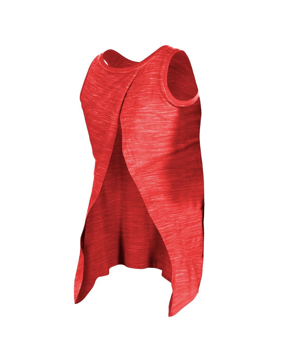 NEW ERA WOMEN'S RED KANSAS CITY CHIEFS SPACE DYE ACTIVE TANK TOP 