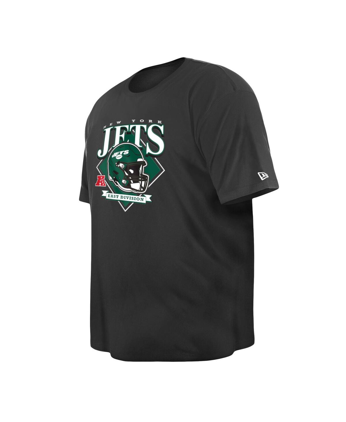 New Era Men'sNew York Jets Big Tall Helmet T-Shirt - Black
