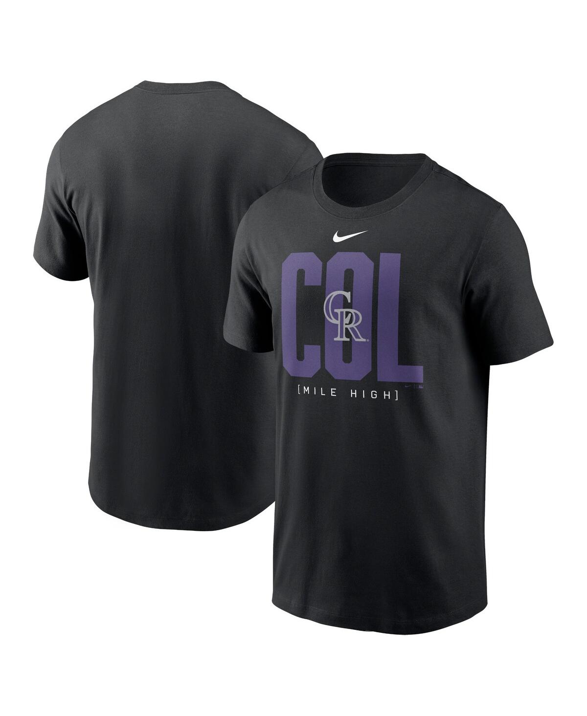 Nike Men's Black Colorado Rockies Scoreboard T-Shirt - Black