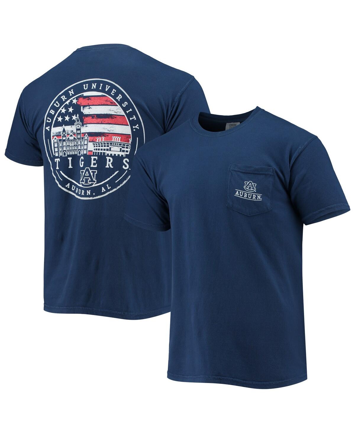 Image One Men's Navy Auburn Tigers Campus Americana T-shirt In Navy