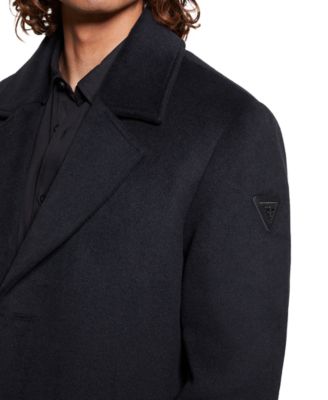 Men's Wool Blend Coat with Removable Quilted Bib