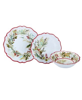 Christmas Gatherings 12 Pc. Dinnerware Set, Service for 4