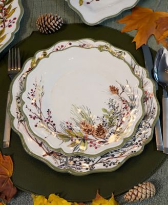 Winters Forest Salad Plates, Set of 4