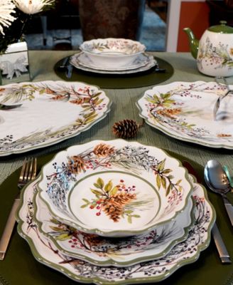 Winters Forest 2-Pc. Melamine Platter Set