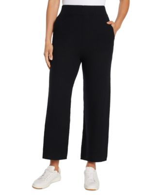 Three Dots - Women's Pull-On Straight-Leg Ribbed Pants