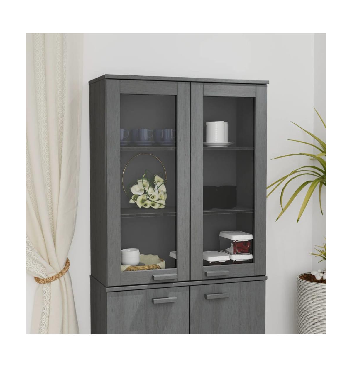 vidaXL Top for Highboard Hamar Dark33.5