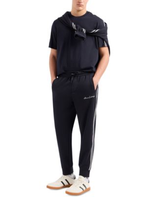 Men's Striped Logo Jogger Pants