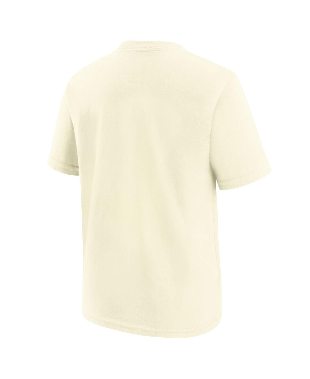 Nike Big Boys and GirlsLos Angeles Dodgers 2024 City Connect Wordmark T-Shirt - Cream