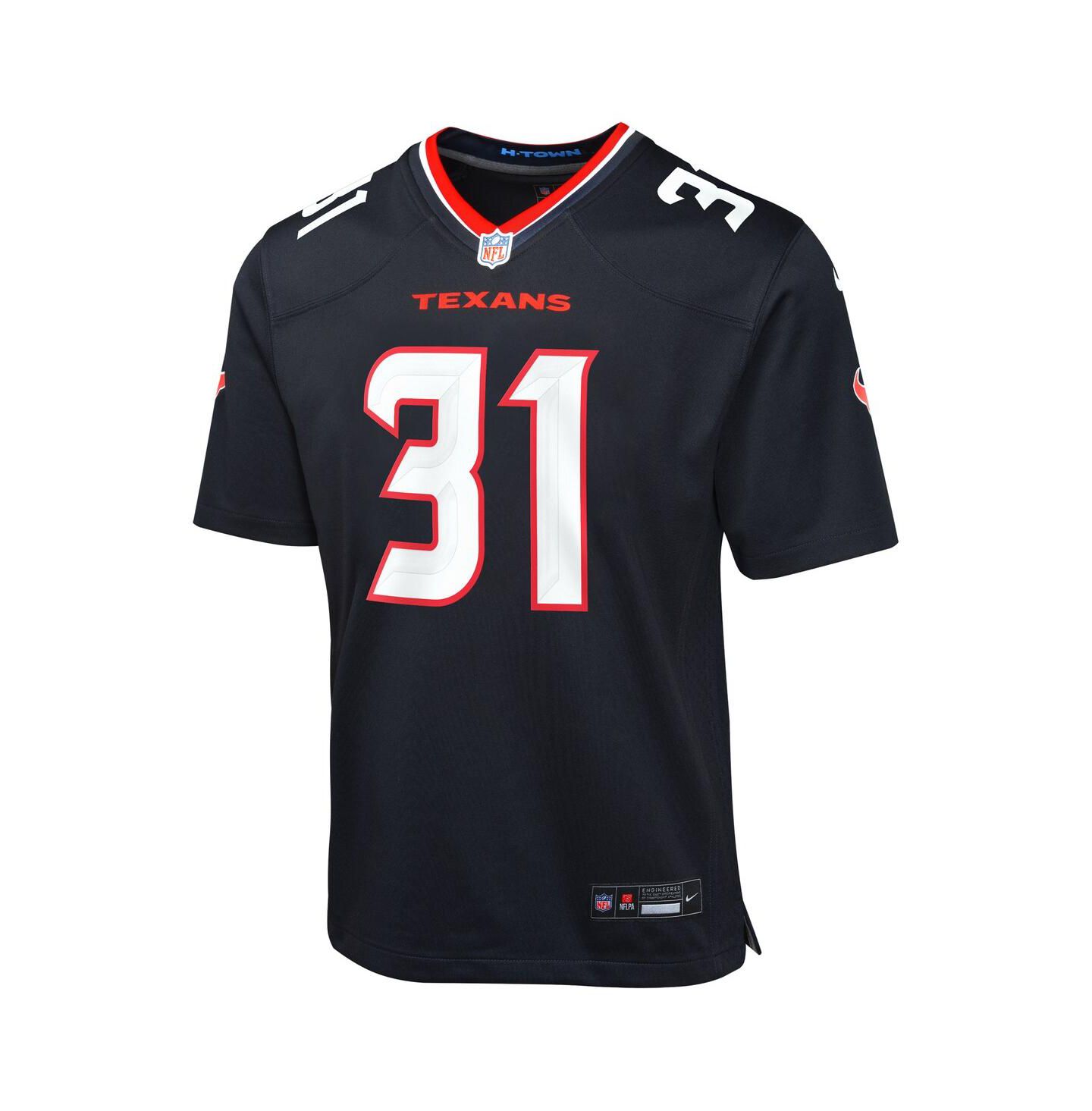 Детское джерси Nike Dameon Pierce Houston Texans Game, Navy, цвет: Тёмно-синий — фото 2