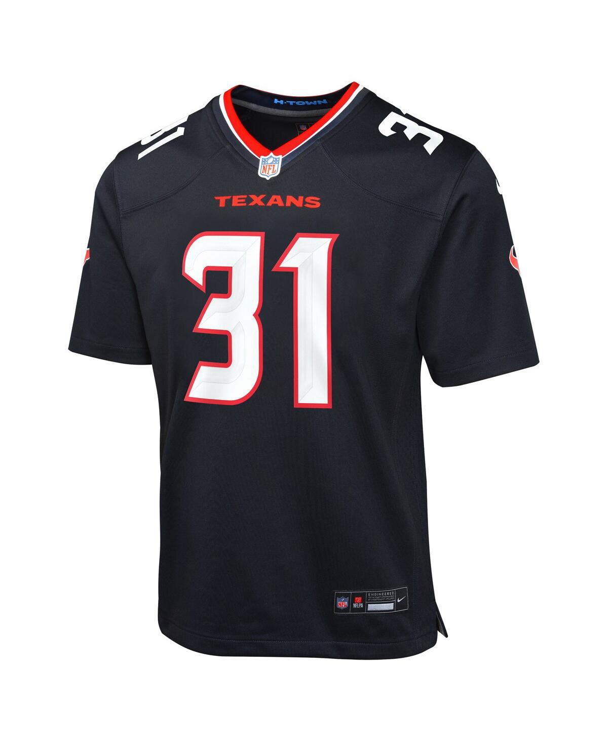 Nike Big Boys and Girls Dameon PierceHouston Texans Game Jersey - Navy