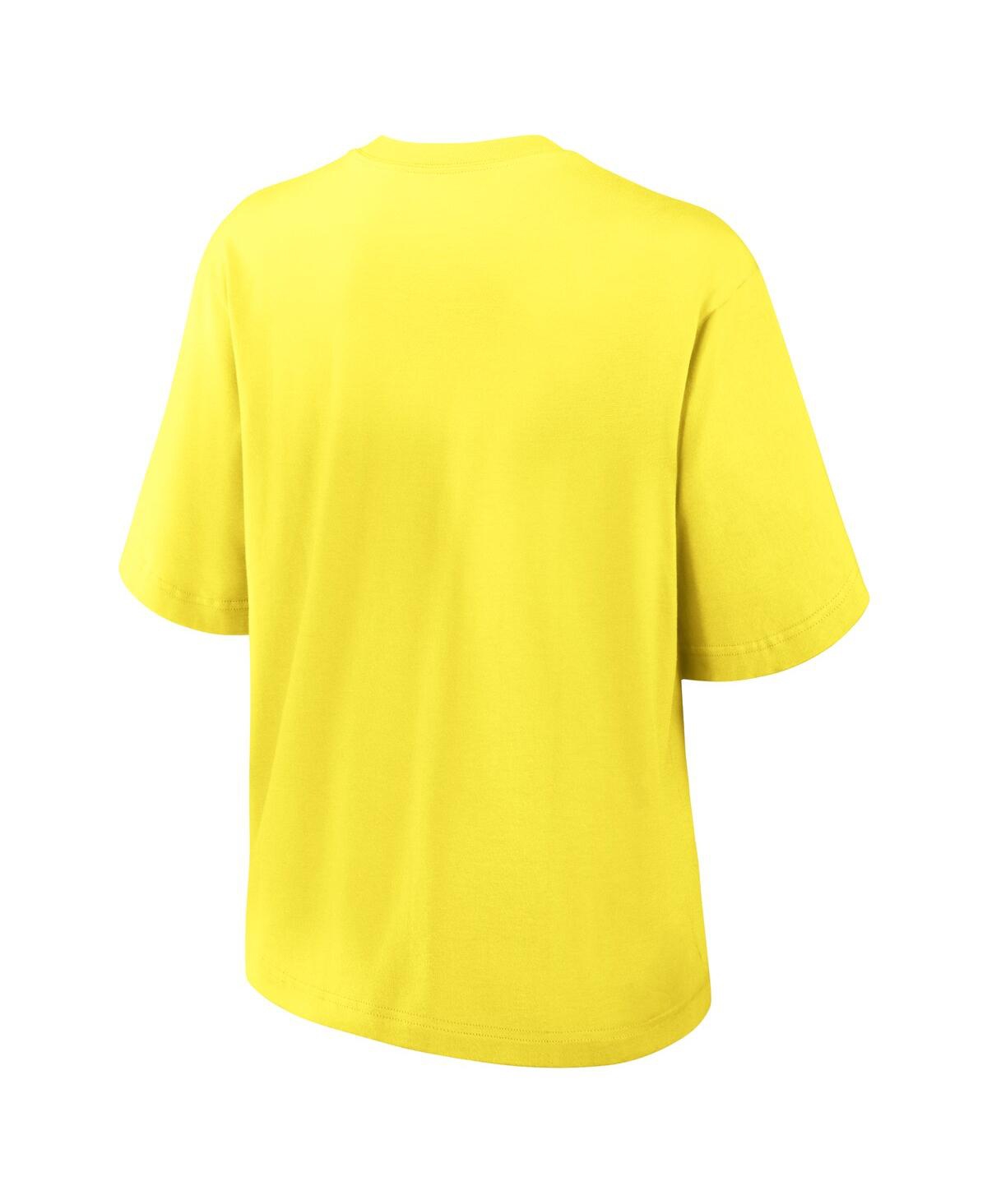 Nike Oregon Ducks Legacy Established Boxy  Women's College T-shirt In Yellow