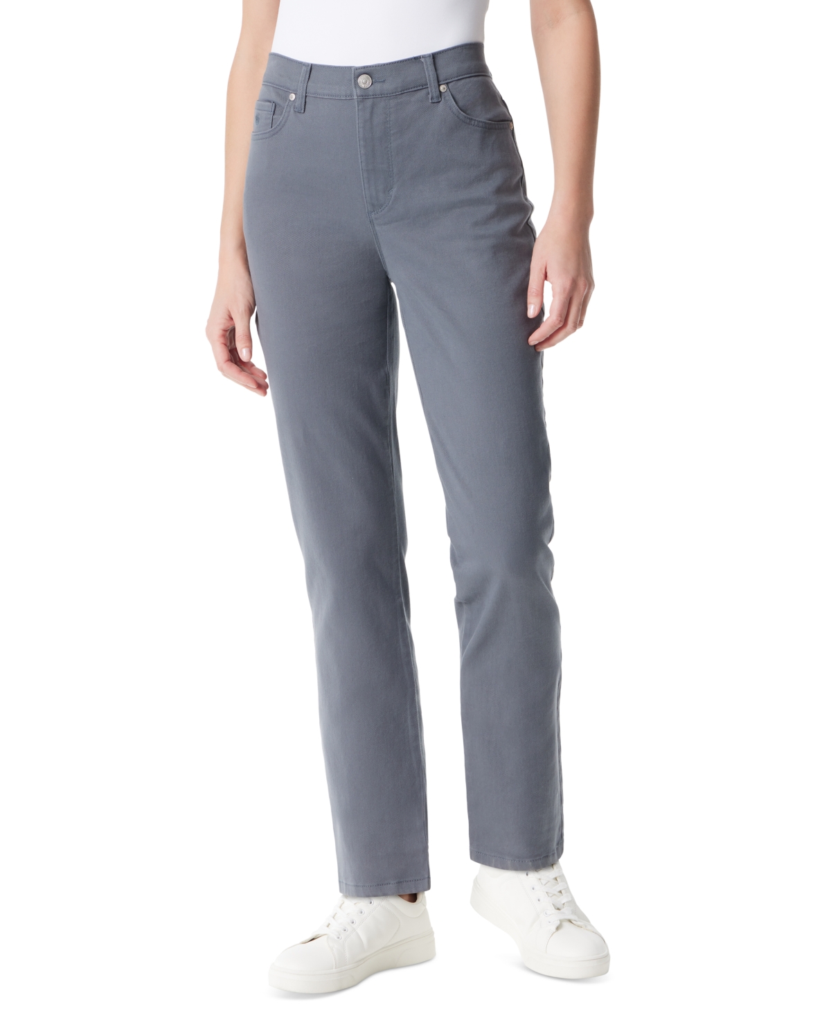 Gloria Vanderbilt Women's Amanda Colored Twill Straight-Leg Jeans, in Regular & Short