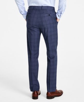 Men's Slim-Fit Wool Blend Suit Pants