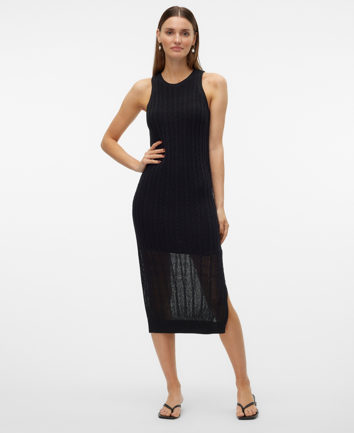 Vero Moda Women's Tara Cableknit Bodycon Sweater Dress