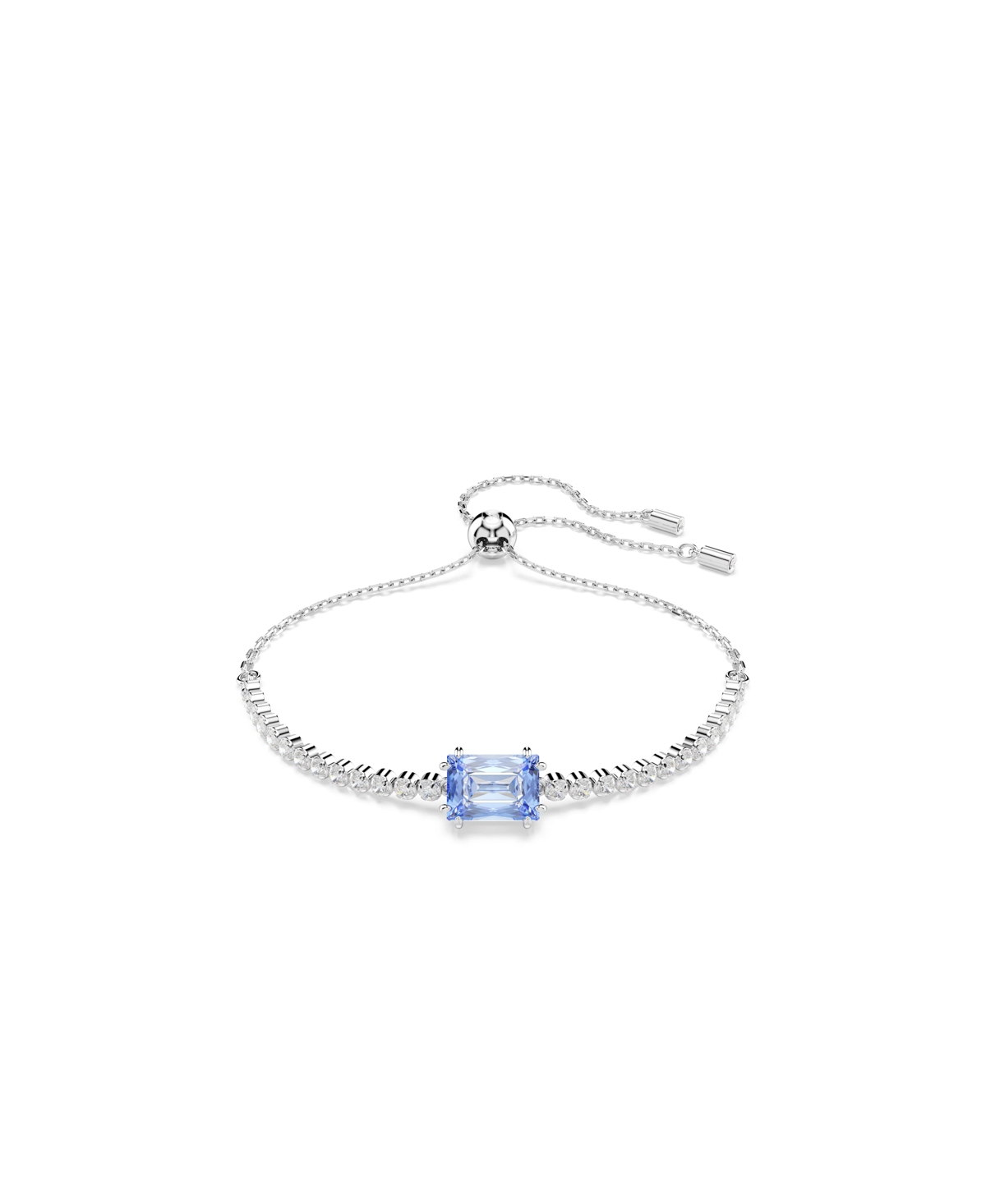 Swarovski Womens Blue Matrix Tennis Rhodium-plated And Zirconia Bracelet In Blue